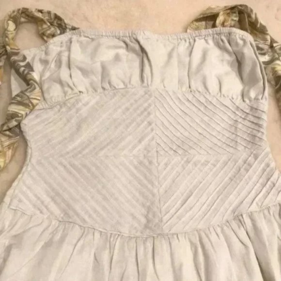 Free People Santorini Linen Dress in Ivory. - Picture 2 of 10